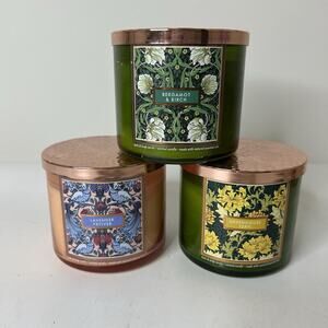 Bath & Body Works GreenHouse Fern Lavender Bergamot 3 3-Wick Candles 14.5 oz